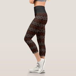 Zwarte Herfst Capris Leggings door Joya Eve
