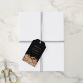 Zwarte Herfst Favor Tag Cadeaulabel (Met Touw)