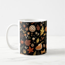 Zwarte herfst oogst Thanksgiving Koffiemok
