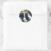 Zwarte Herfsten Ronde Sticker (Tas)