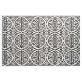 Zwarte Heritage Damast Stof (Fat Quarter)