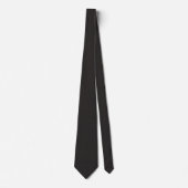 Zwarte Herringbone Fluister Stropdas (Voorkant)