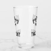 Zwarte 'Het is oké om briljant te zijn' quote teks Glas (Links)