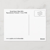  zwarte heuvels briefkaart (Achterkant)