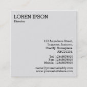 Zwarte Hexagon - Zon op water Vierkante Visitekaartje (Achterkant)