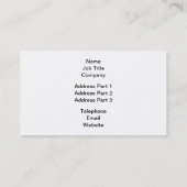 Zwarte Hexagons. Visitekaartje (Achterkant)