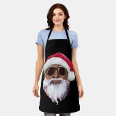 Zwarte hiphop Santa Claus novelty African American Schort (Gedragen)