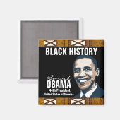 ZWARTE HISTORY MAGNEET (Voorkant / Achterkant)