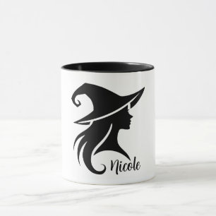 Zwarte Hoed Heks Wicca Heksen Halloween Mok