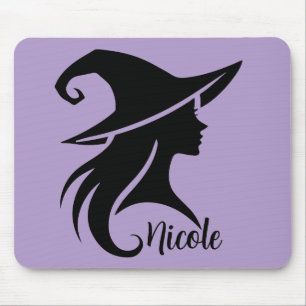 Zwarte Hoed Heks Wicca Heksen Halloween Muismat