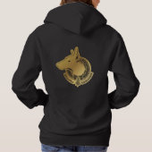 zwarte hoed hoodie (Achterkant)