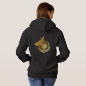 zwarte hoed hoodie (Achterkant volledig)