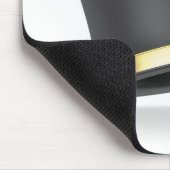 Zwarte hoed met gouden lint muismat (Hoek)