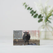 Zwarte Hoeken in de winter Visitekaartje (Staand voorkant)