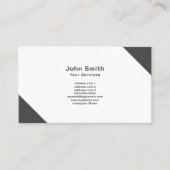 Zwarte hoeken, minimalistisch visitekaartje (Voorkant)