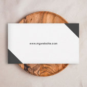 Zwarte hoeken, minimalistisch visitekaartje
