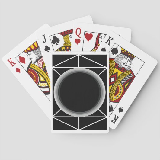 Zwarte-Hoekkaarten Speelkaarten (Achterkant)