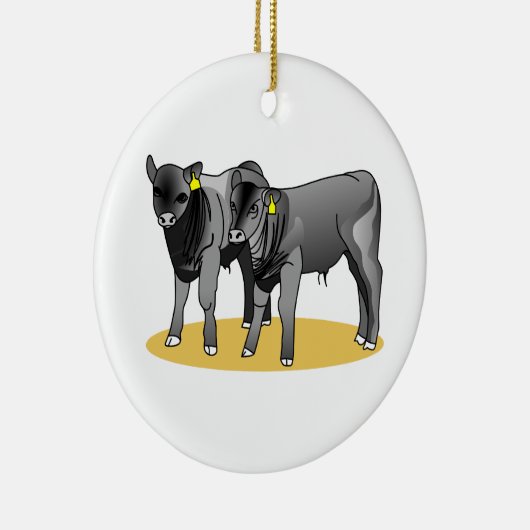 Zwarte hoekkalveren keramisch ornament (Rechts)