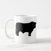 zwarte hoekstier koffiemok (Links)