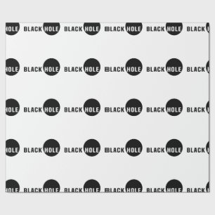 Zwarte hol cadeaupapier