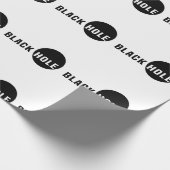 Zwarte hol cadeaupapier (Hoek)