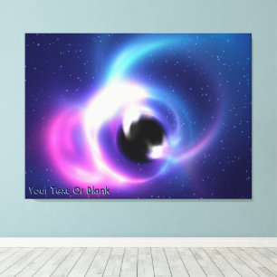 Zwarte hol canvas afdruk