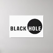 Zwarte hol canvas afdruk (Voorkant)