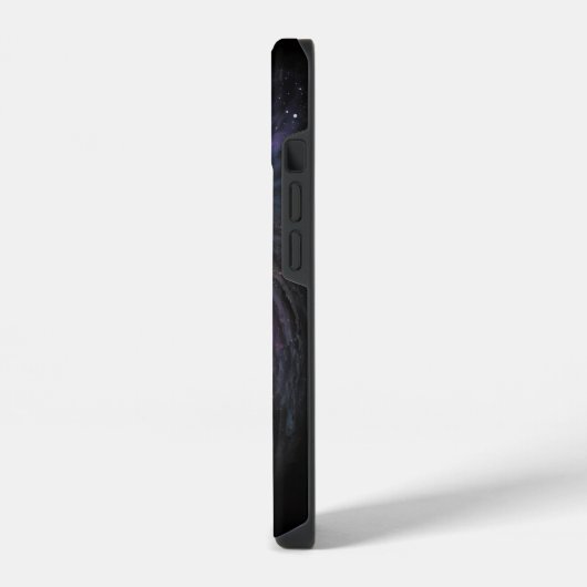 Zwarte hol iPhone hoesje (Linkerkant)