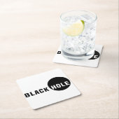 Zwarte hol kartonnen onderzetters (Insitu)