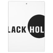 Zwarte hol klembord (Achterkant)