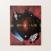 Zwarte hol legpuzzel (Verticaal)