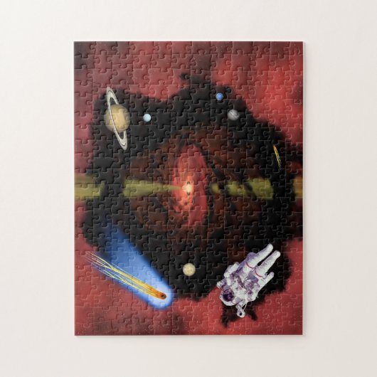 Zwarte hol legpuzzel (Verticaal)