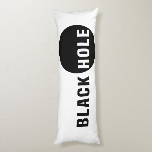 Zwarte hol lichaamskussen (Achterkant (Verticaal))