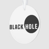 Zwarte hol ornament (voorkant)