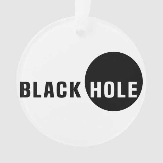 Zwarte hol ornament (voorkant)