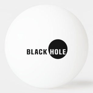 Zwarte hol pingpongbal