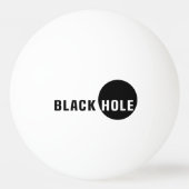 Zwarte hol pingpongbal (Achterkant)