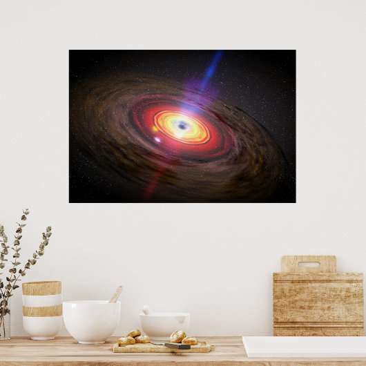 Zwarte hol poster (Keuken)