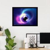 Zwarte hol poster (Thuiskantoor)