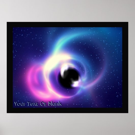 Zwarte hol poster (Voorkant)