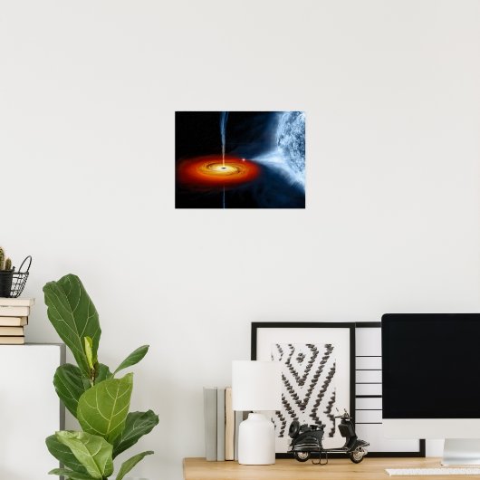 Zwarte hol poster (Thuiskantoor)