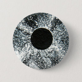 Zwarte hol ronde button 5,7 cm