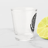 Zwarte hol shot glas (Links)