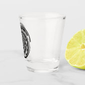 Zwarte hol shot glas (Rechts)