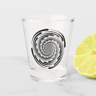 Zwarte hol shot glas