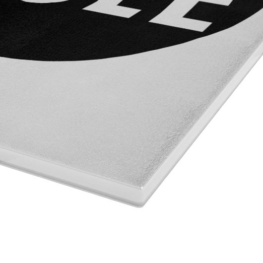 Zwarte hol snijplank (Hoek)