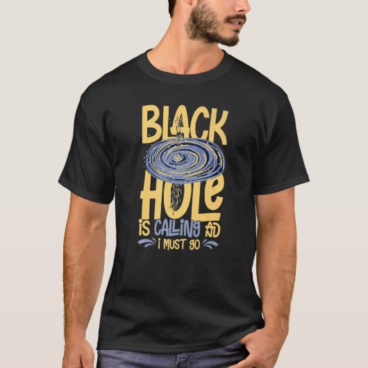 Zwarte Hole Space Light Galaxy Universe Milky Way  T-shirt (Voorkant)