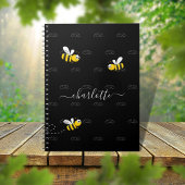 Zwarte hommels, humor-monogram notitieboek