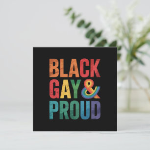 Zwarte Homo en Trots LGBTQ Zwarte Queers Kaart
