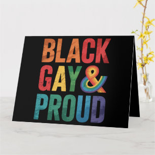 Zwarte Homo en Trots LGBTQ Zwarte Queers Kaart